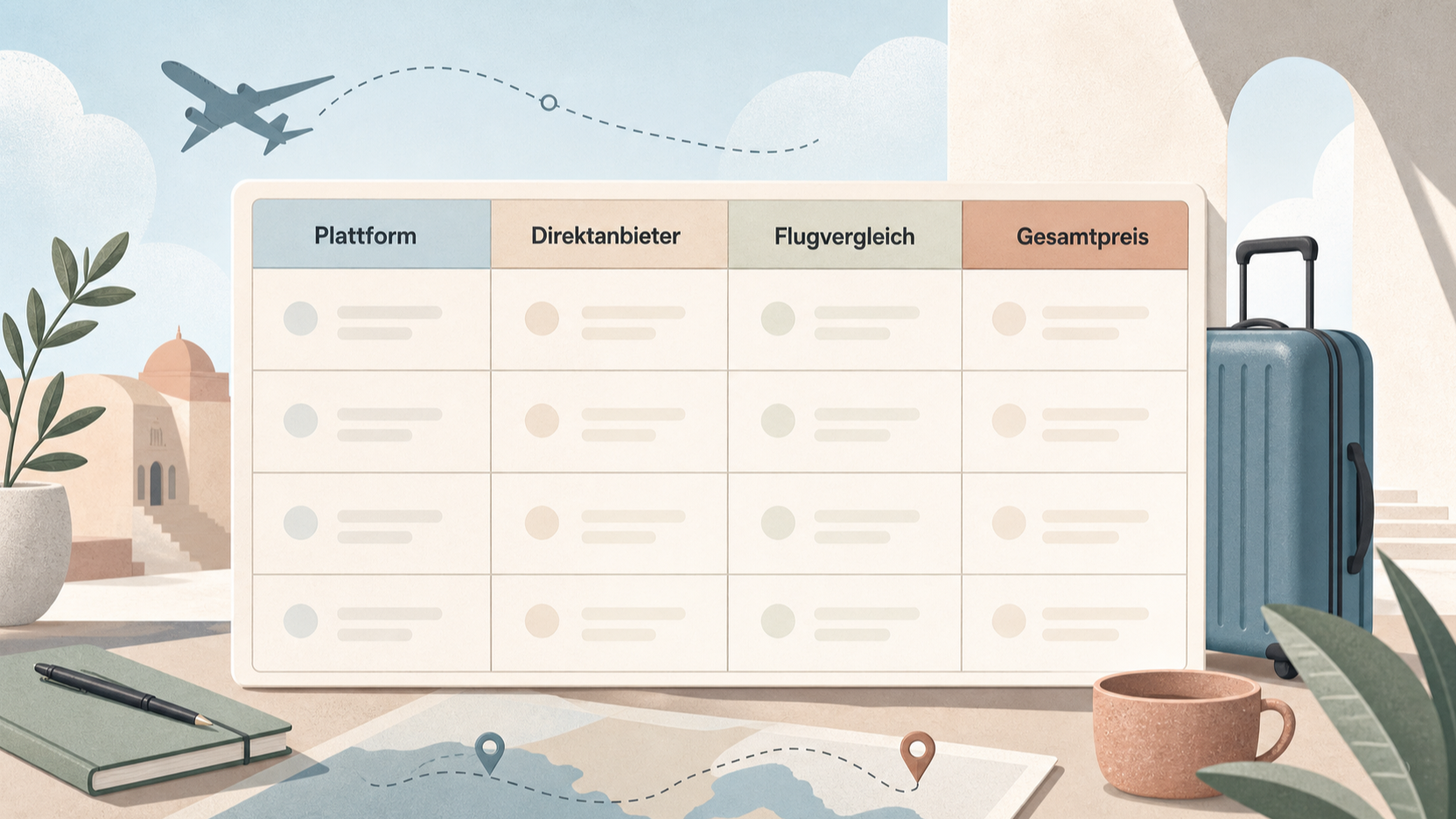 Redaktionelle Illustration zu Booking.com im Test: Stärken, Grenzen und praktische Alternativen